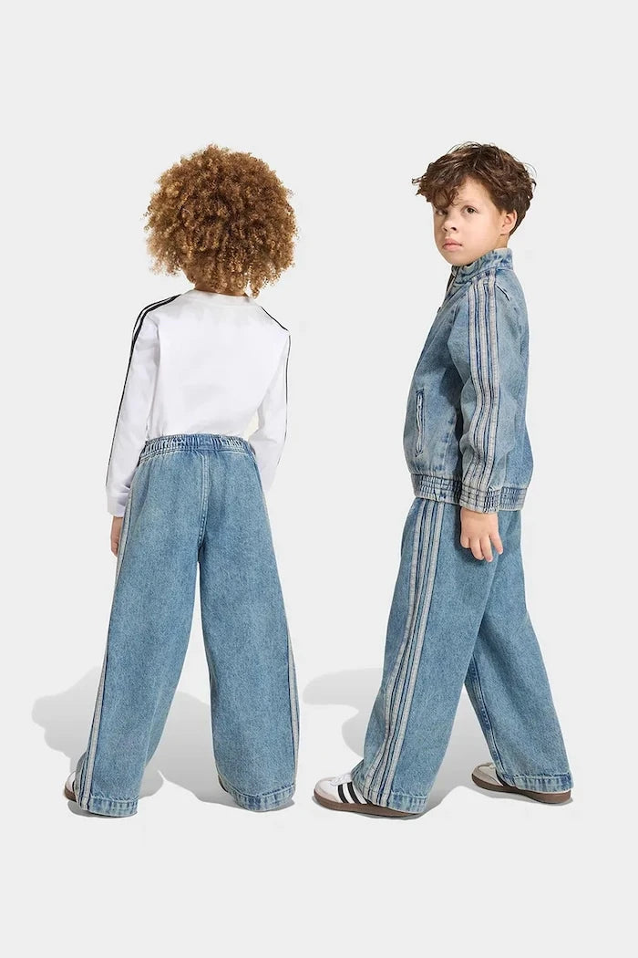 adidas Originals çocuklar için wide leg kot pantolon