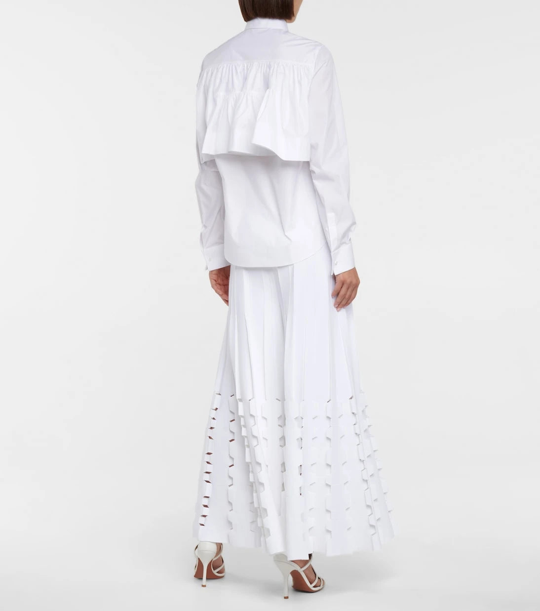 Alaïa - Cotton-blend poplin shirt