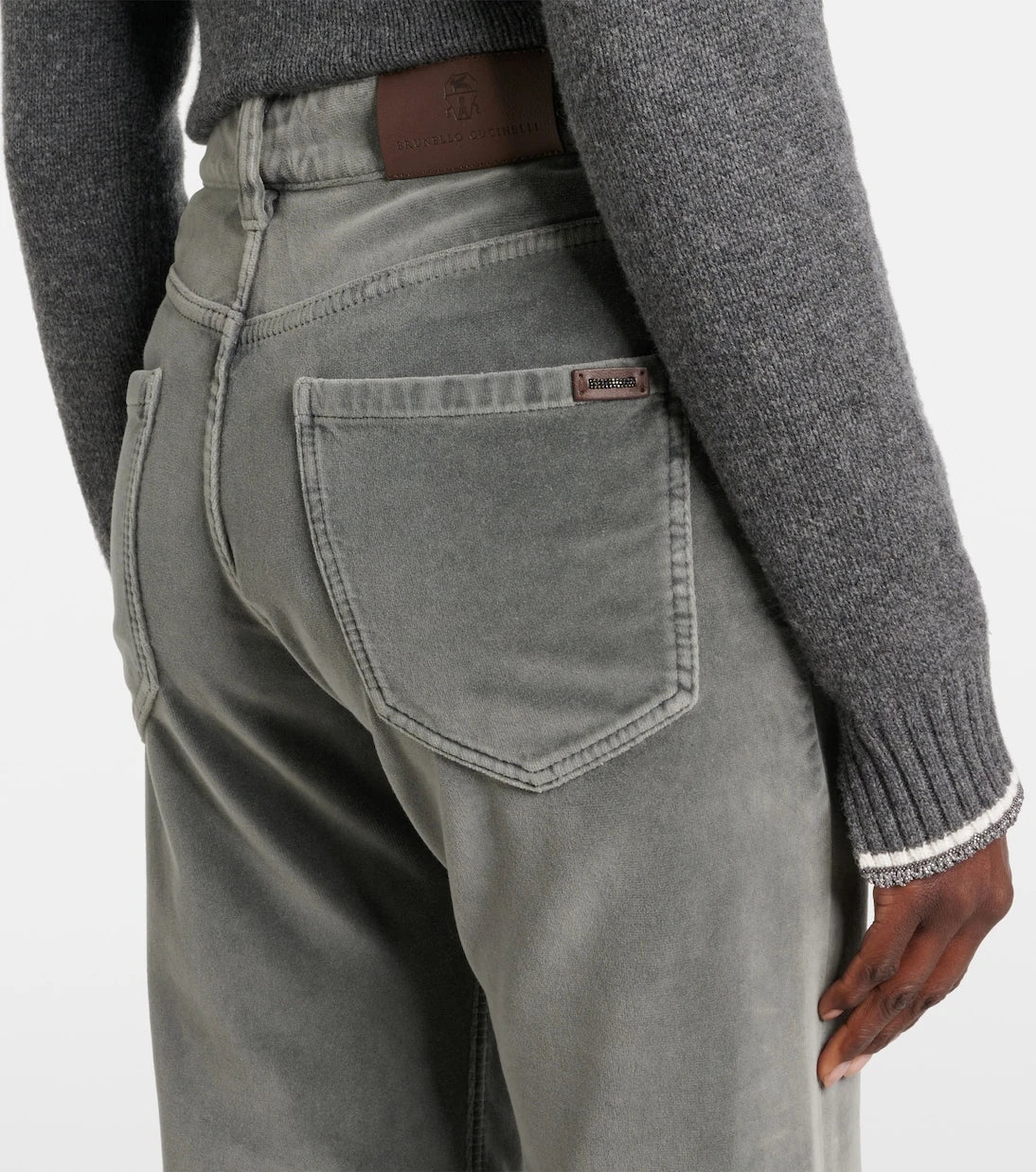Brunello Cucinelli - Kadife düz paça pantolon
