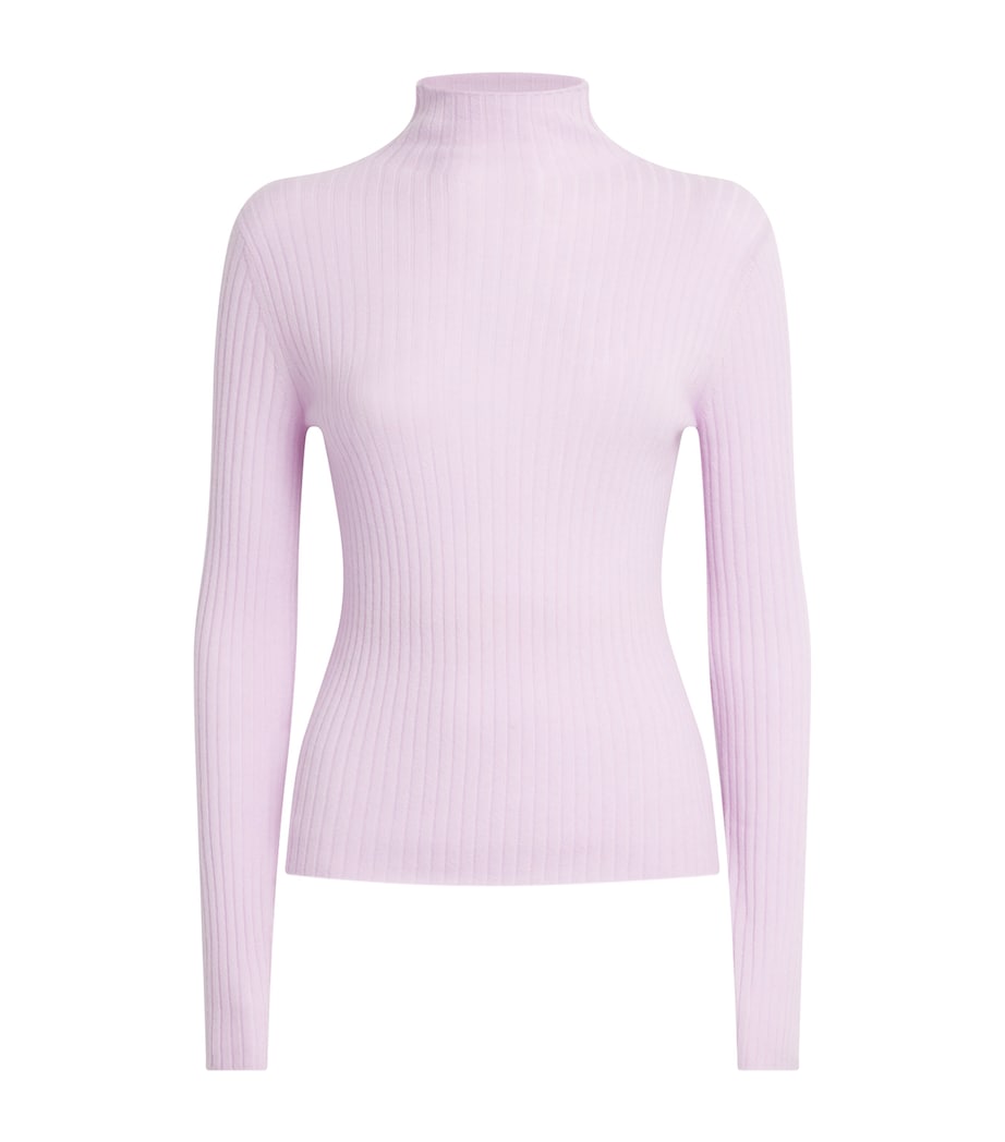 Cashmere High-Neck Ariana Top LILAC