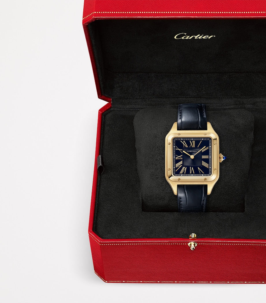 Large Yellow Gold Santos-Dumont Watch 43.5mm