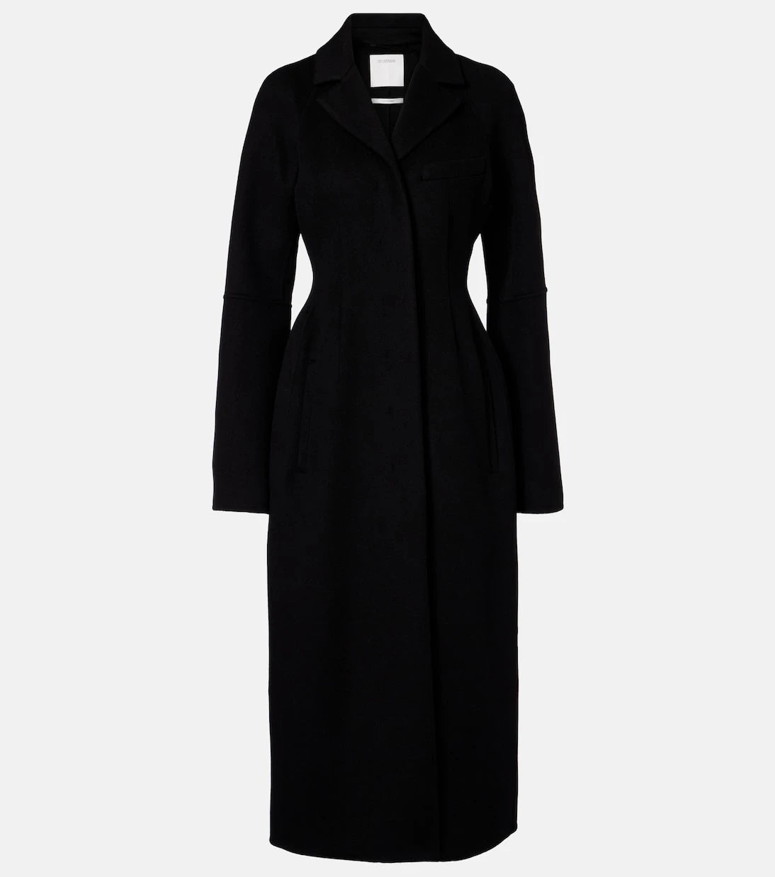 Sportmax - Peplum virgin wool coat