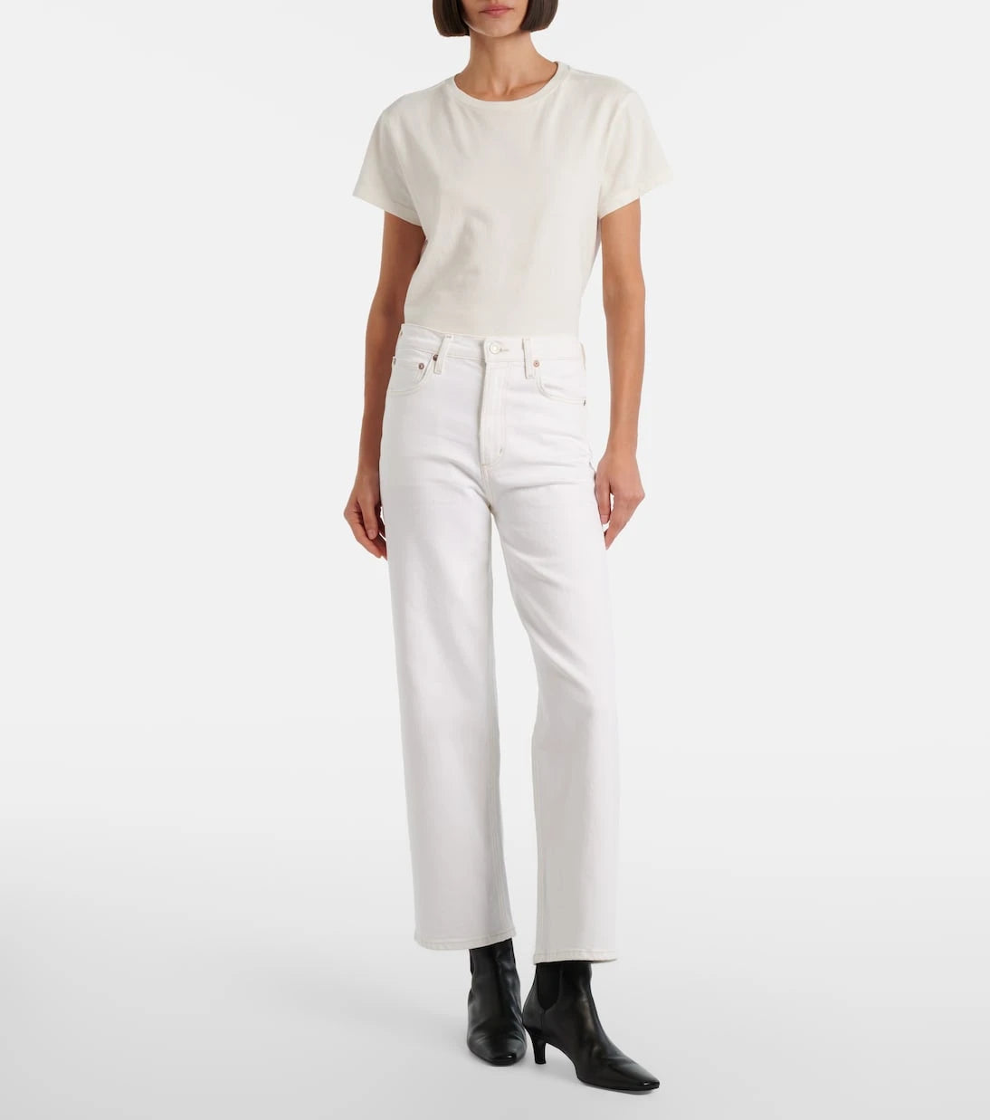 Agolde - Ren cropped wide-leg jeans