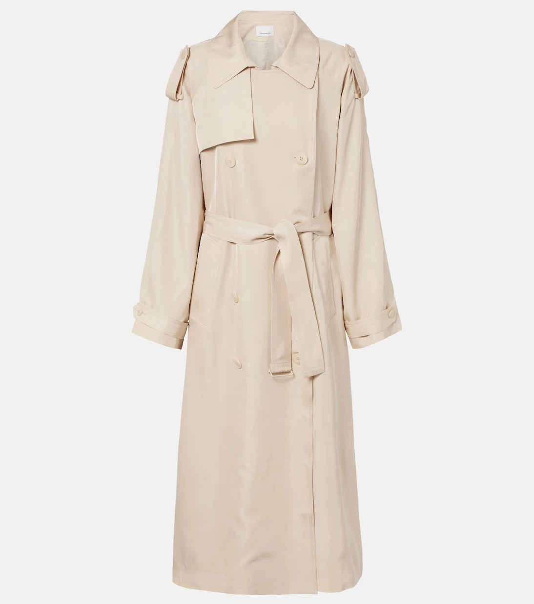 The Frankie Shop - معطف ترنش "فيرون" oversized من التويل
