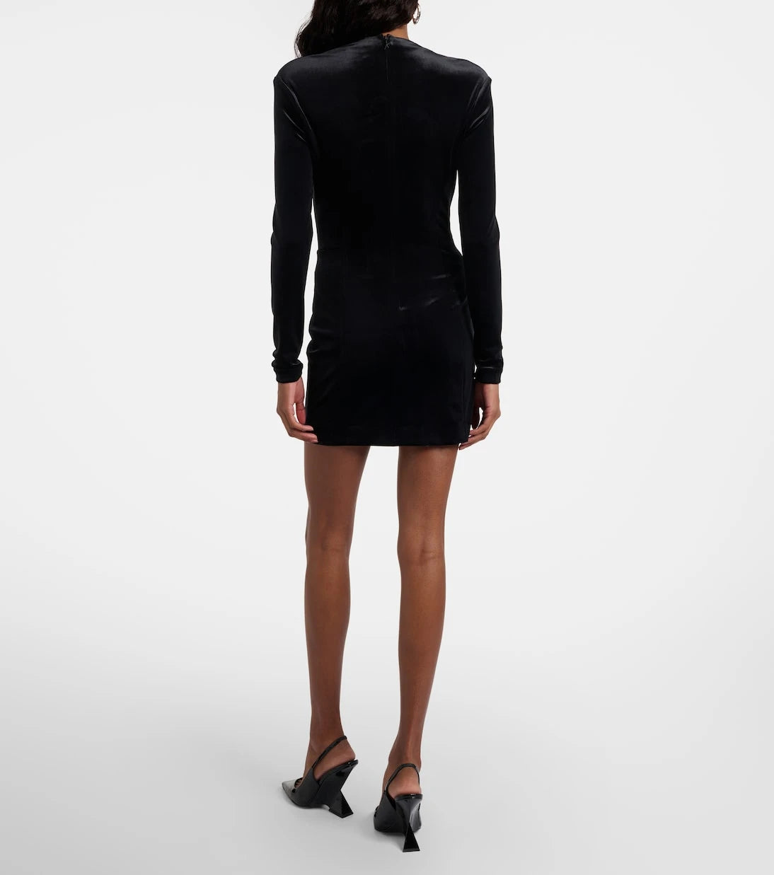 Mugler - Velvet bustier dress