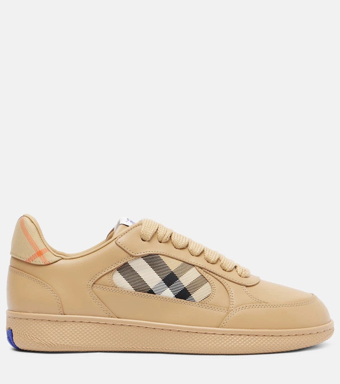 Burberry - Burberry Check leather sneakers