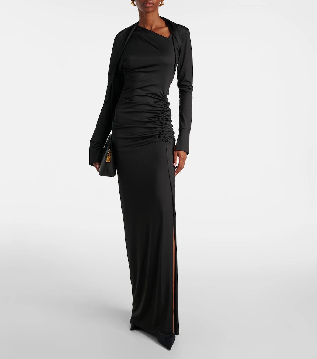 Victoria Beckham - Ruched asymmetric gown