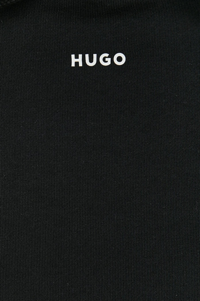 HUGO kapüşonlu erkek pamuklu sweatshirt Dapo