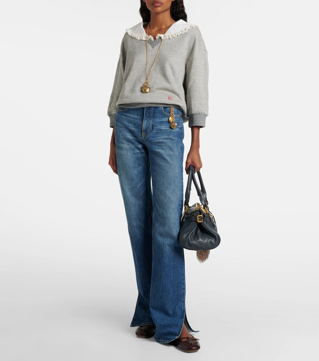 Chloé - Cotton-blend French Terry sweatshirt