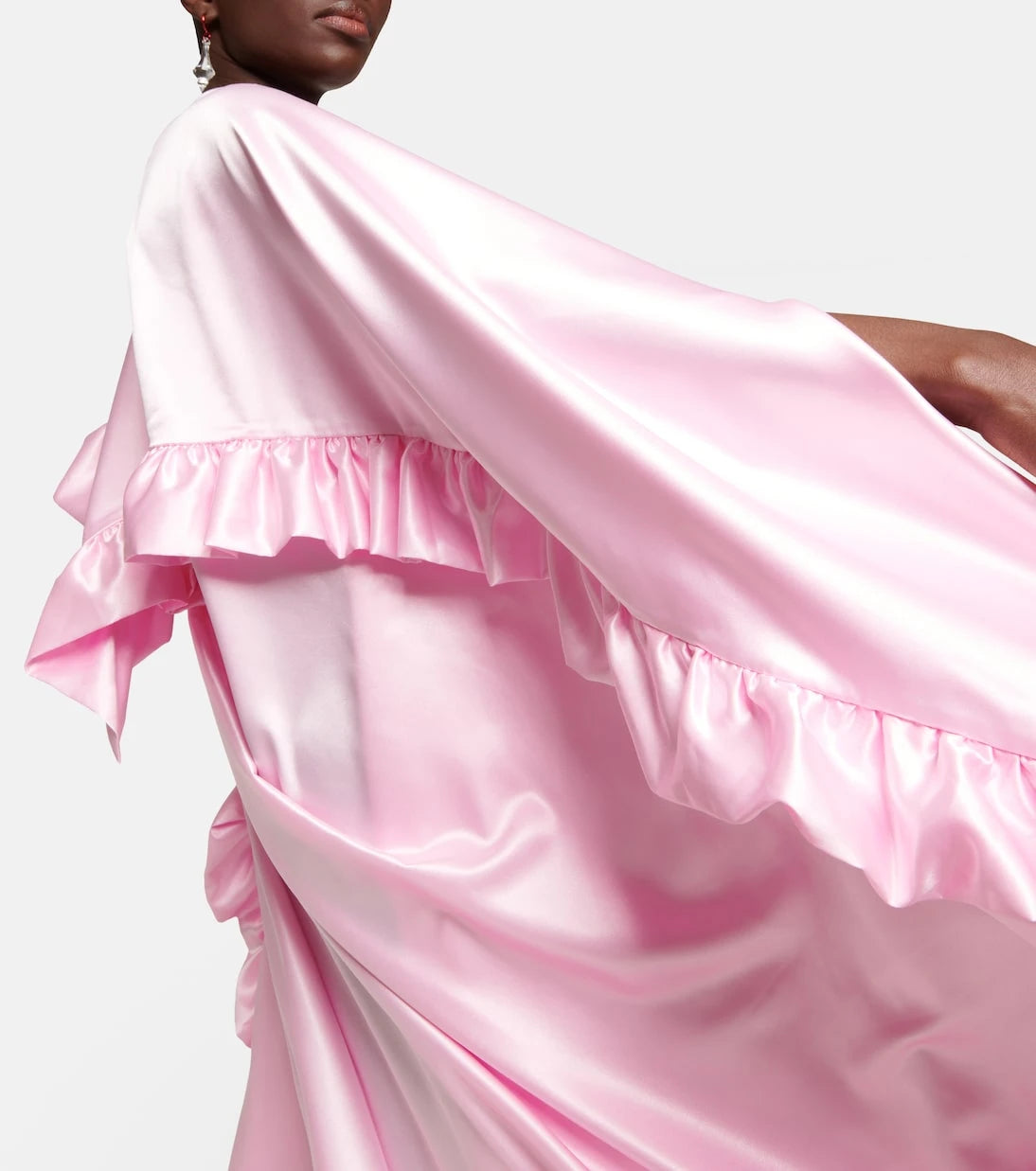 Acne Studios - Ruffled one-shoulder satin dress