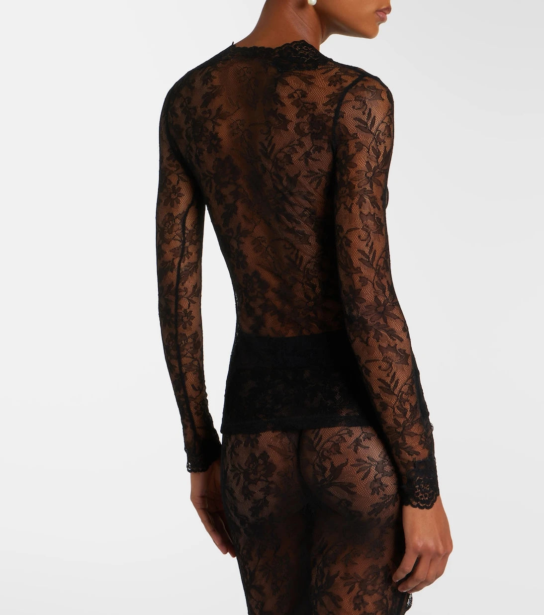 Valentino - Floral sheer lace cardigan