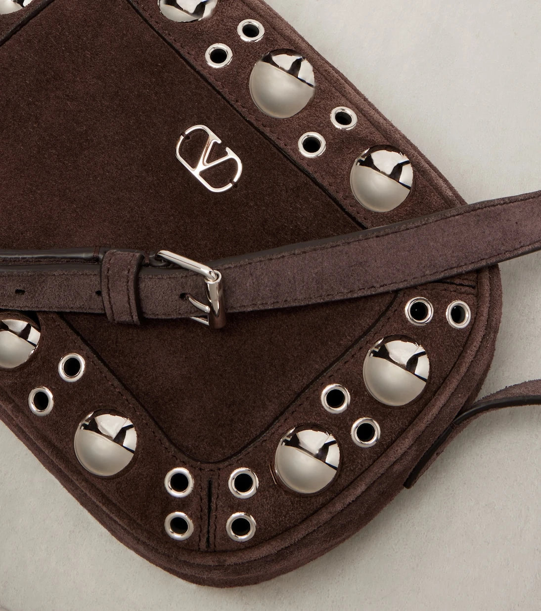 Valentino Garavani - Nellcôte Small suede crossbody bag