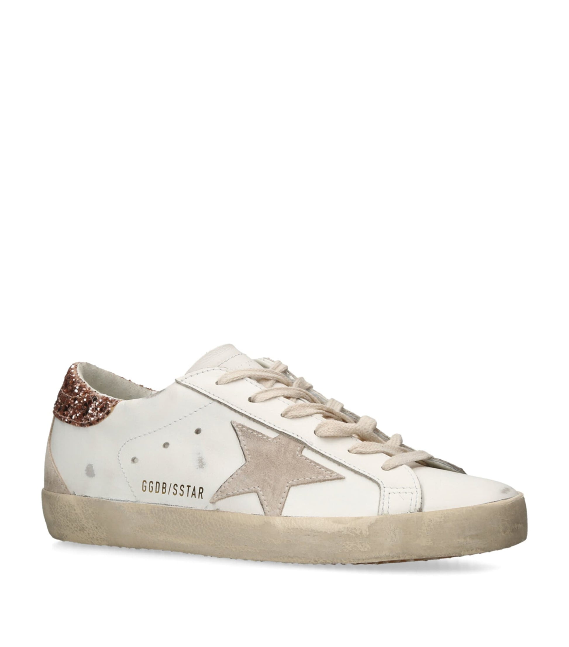 Golden Goose White Leather Super-Star Sneakers