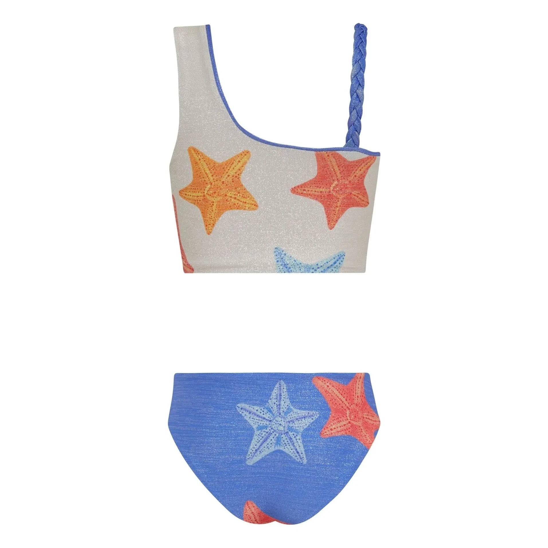 Pepita & Me - Marea Etoiles Asymmetrical Swimsuit | Blue