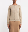 Harrods Beige Cashmere Crew-Neck Cardigan