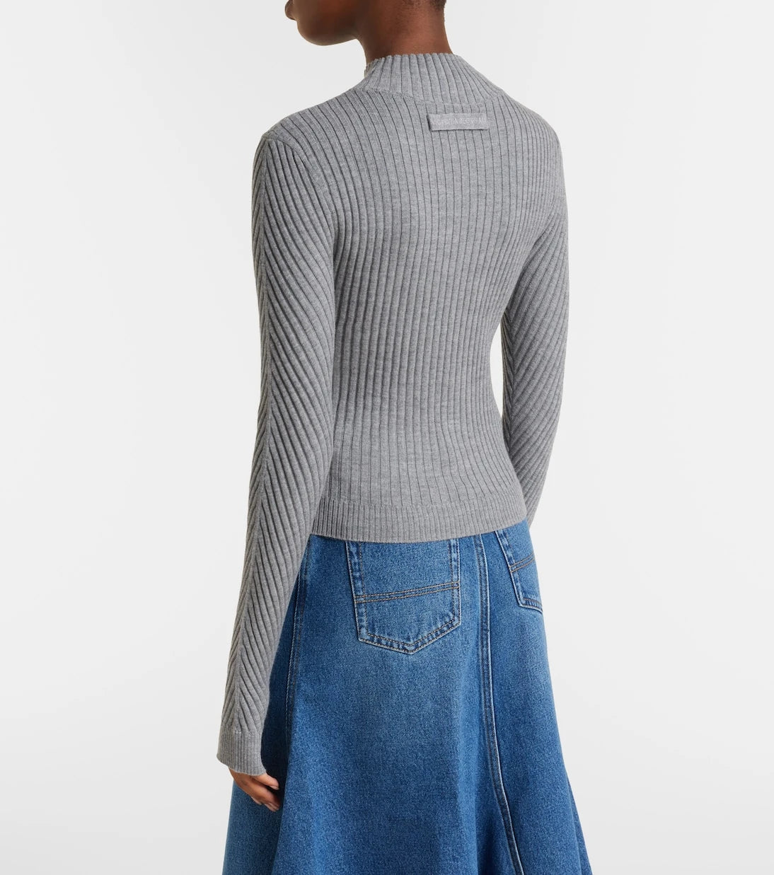 Victoria Beckham - Georgia ribbed-knit wool top