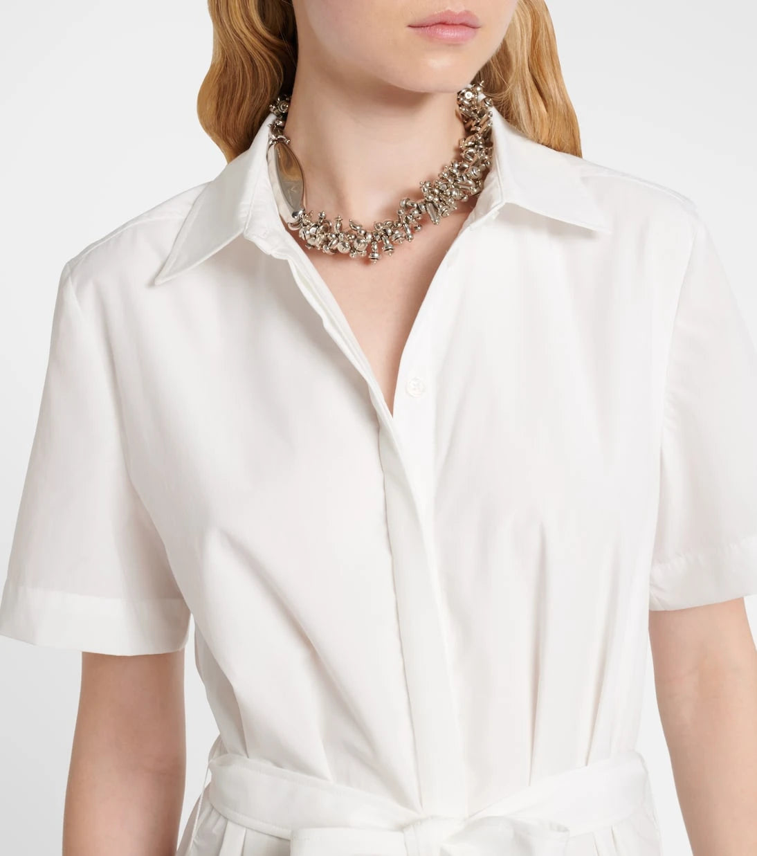 Simkhai - Jenner poplin and lace shirt dress