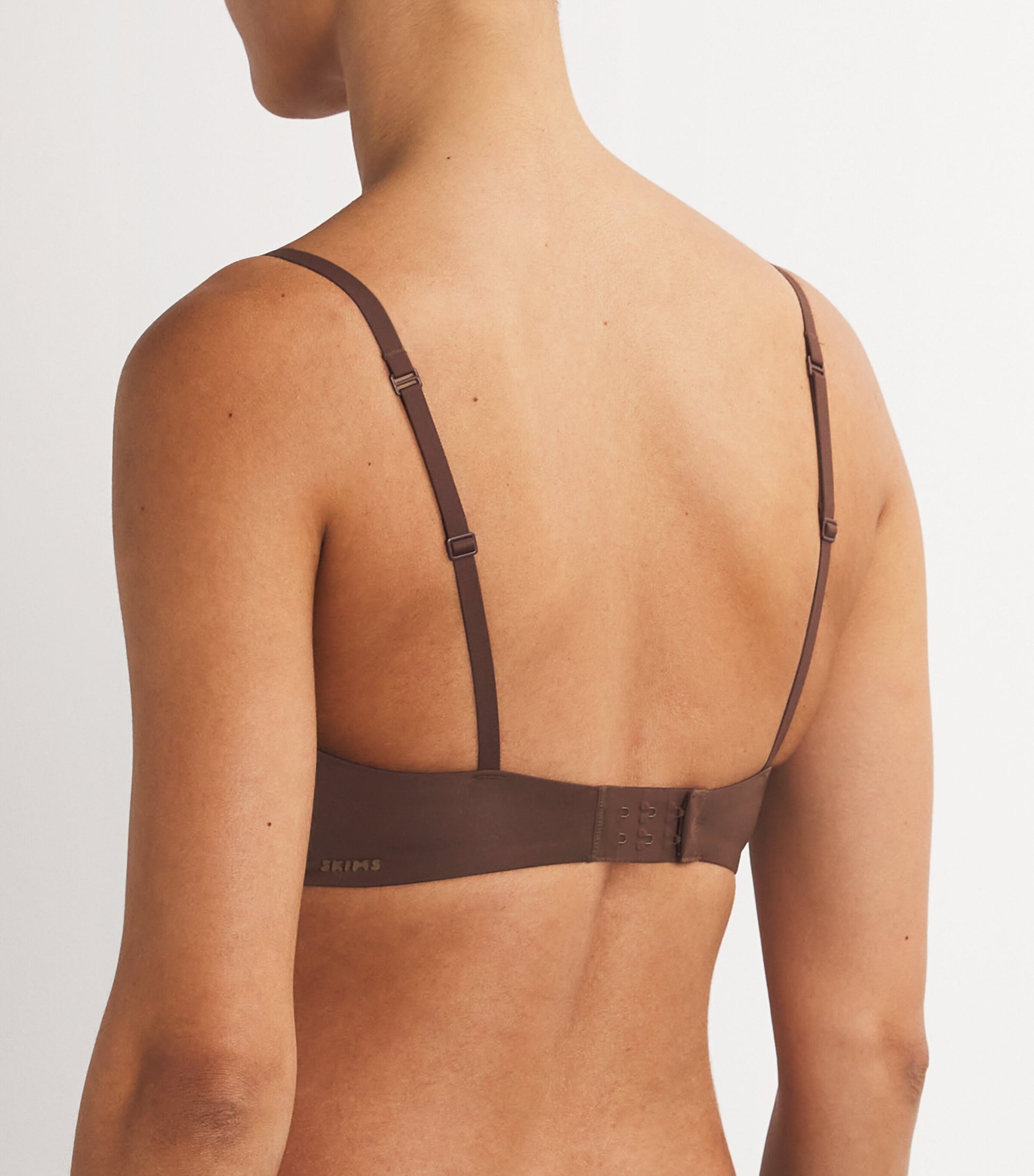 Skims Brown Wireless T-Shirt Bra
