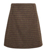 Weekend Max Mara Purple Wool-Blend A-Line Skirt
