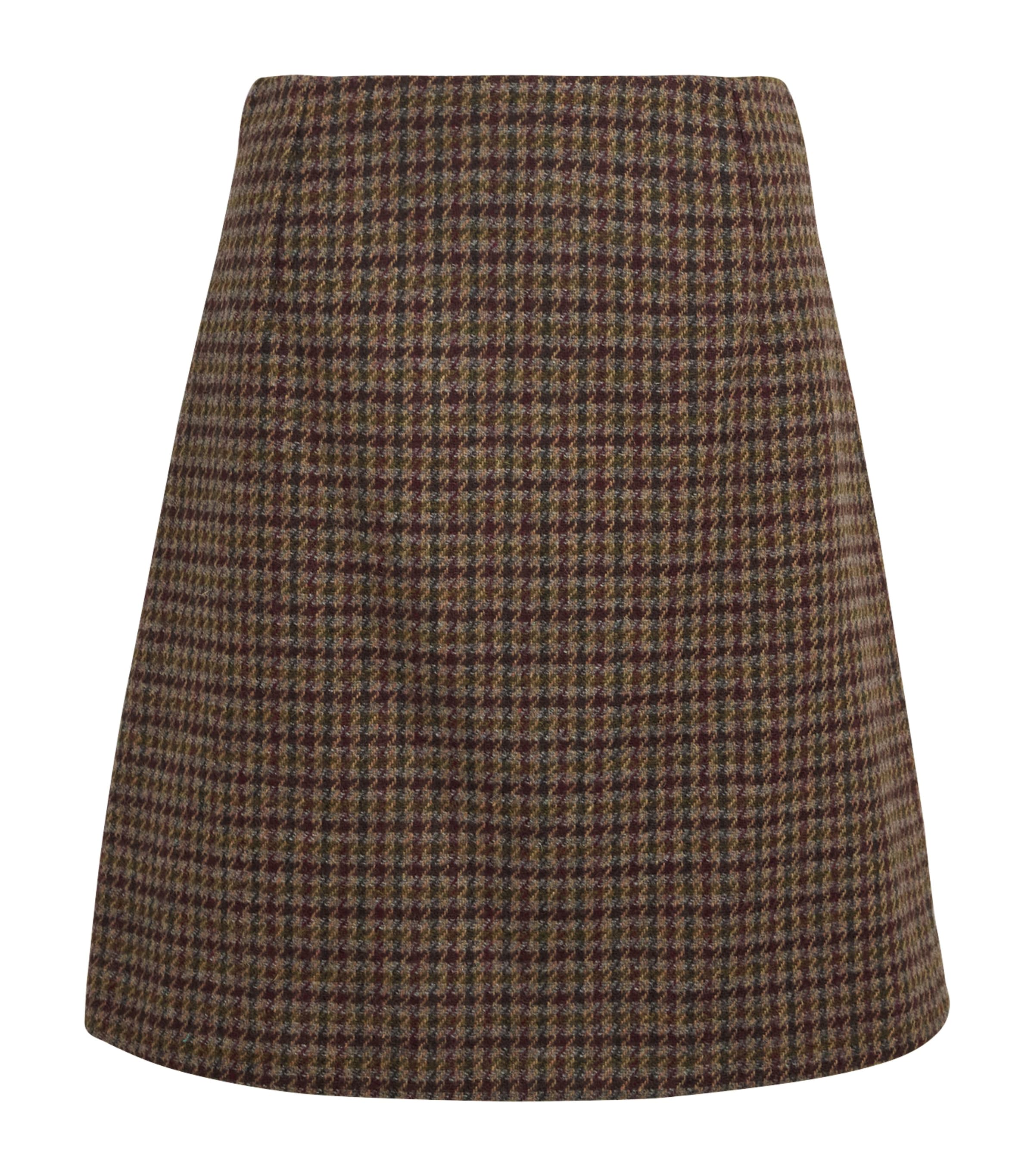 Weekend Max Mara Purple Wool-Blend A-Line Skirt