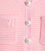 Self-Portrait Kids Pink Crochet Bow-Detail Dress (3-12 Years)