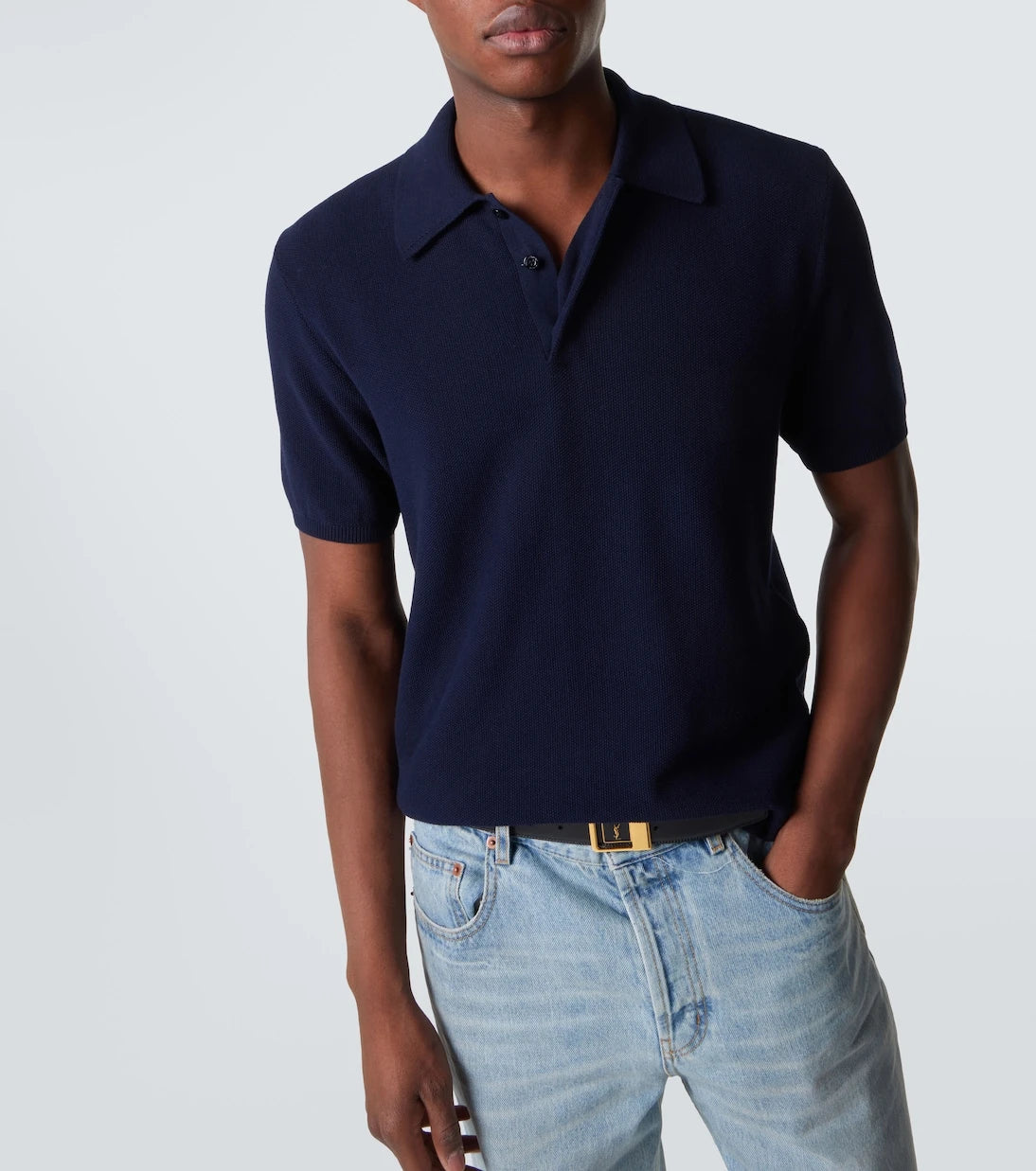 Saint Laurent - Cotton polo shirt