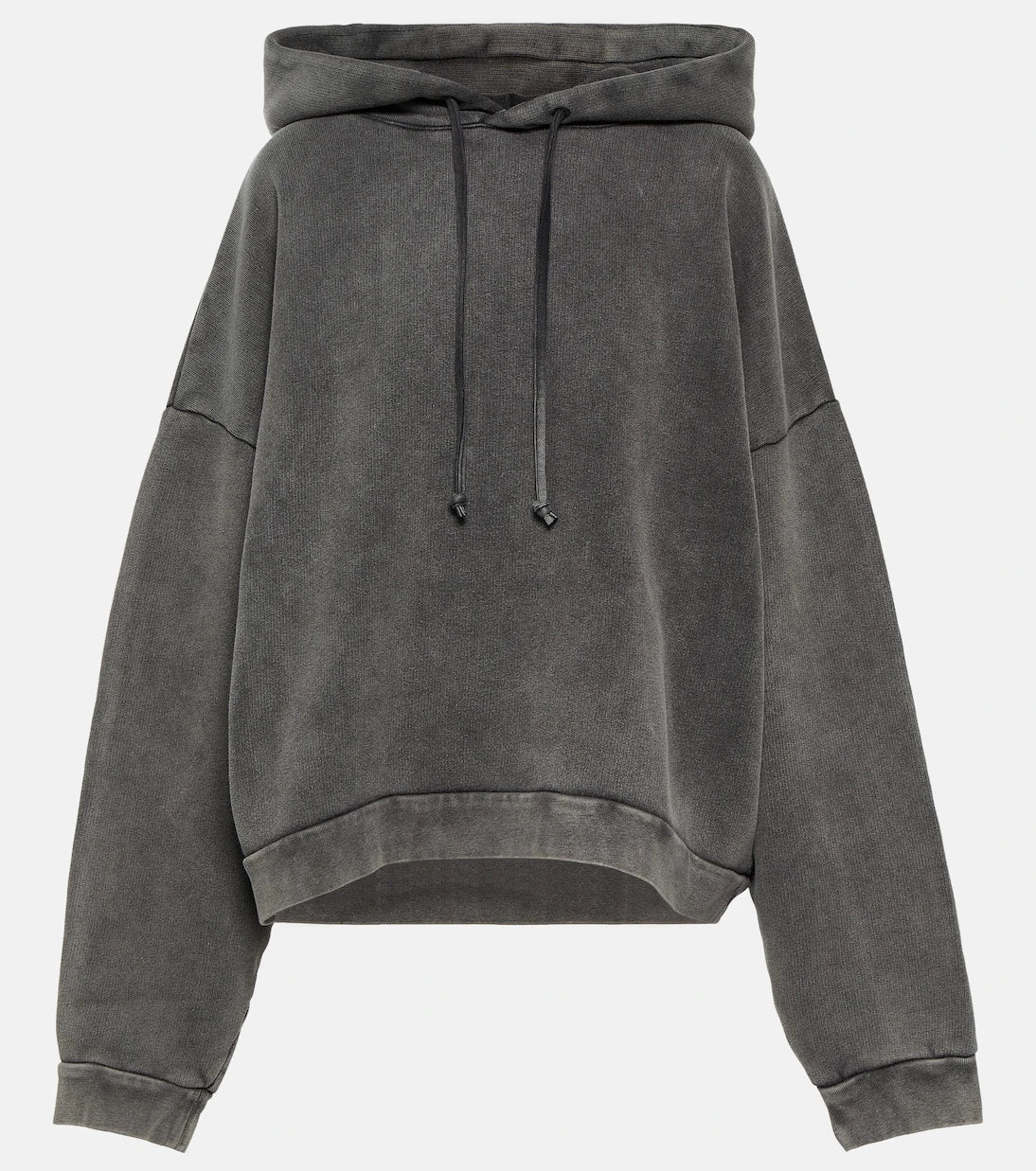 Acne Studios - سويت شيرت بقبعة من القطن القصير