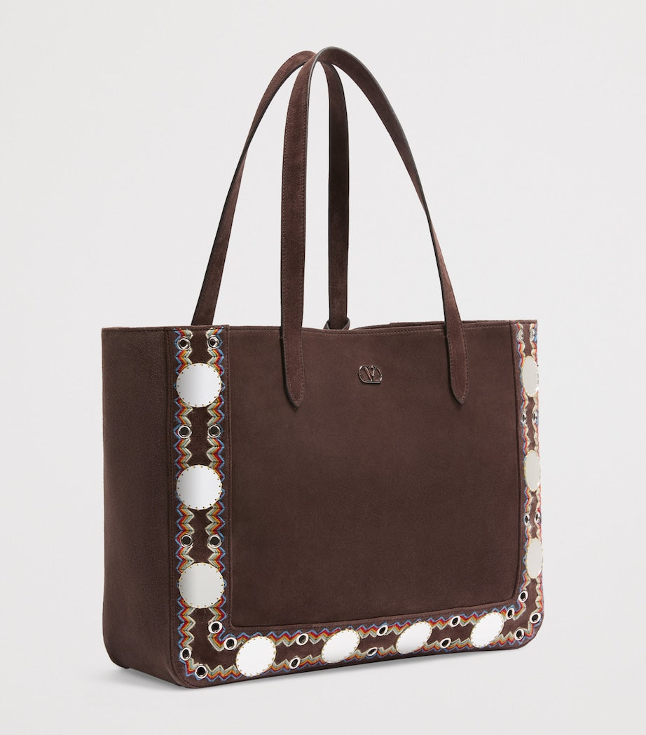 Valentino Garavani Large Suede Nellcote Tote Bag