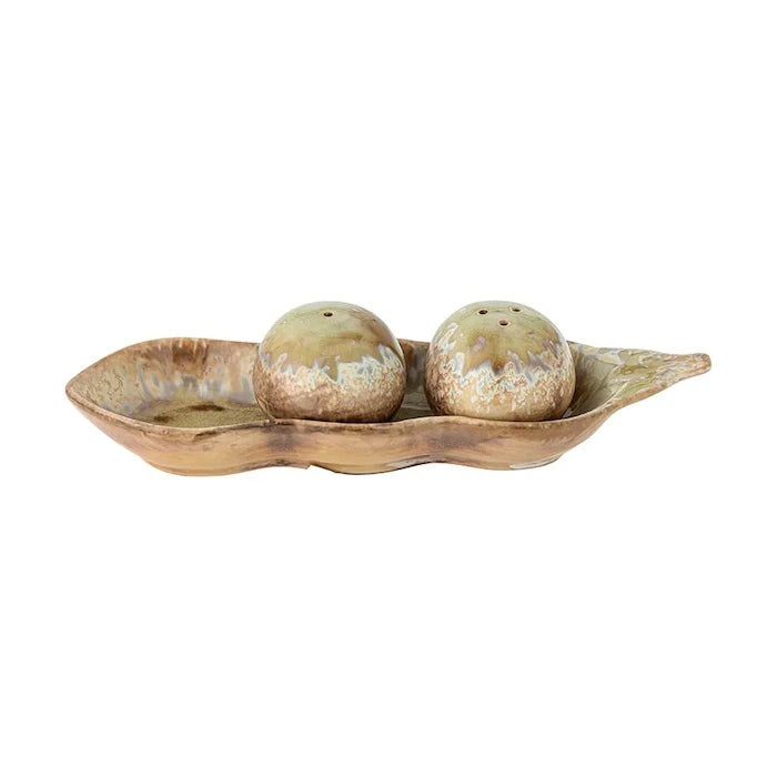 Bloomingville Taş Seramik Tuzluk ve Biberlik 26 x 8 x 6 cm
