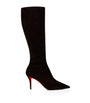 Christian Louboutin Brown Miss Z Botta Suede Knee-High Boots 80