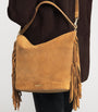 Beige Suede Tangoso Bucket Bag