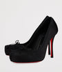 Christian Louboutin Black Cassia Nodo Leather Pumps 100