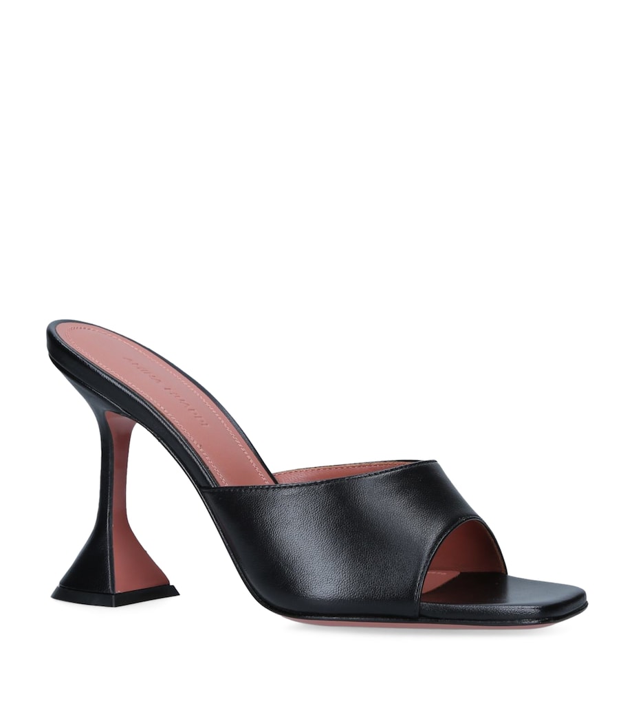 Black Leather Lupita Mules 95