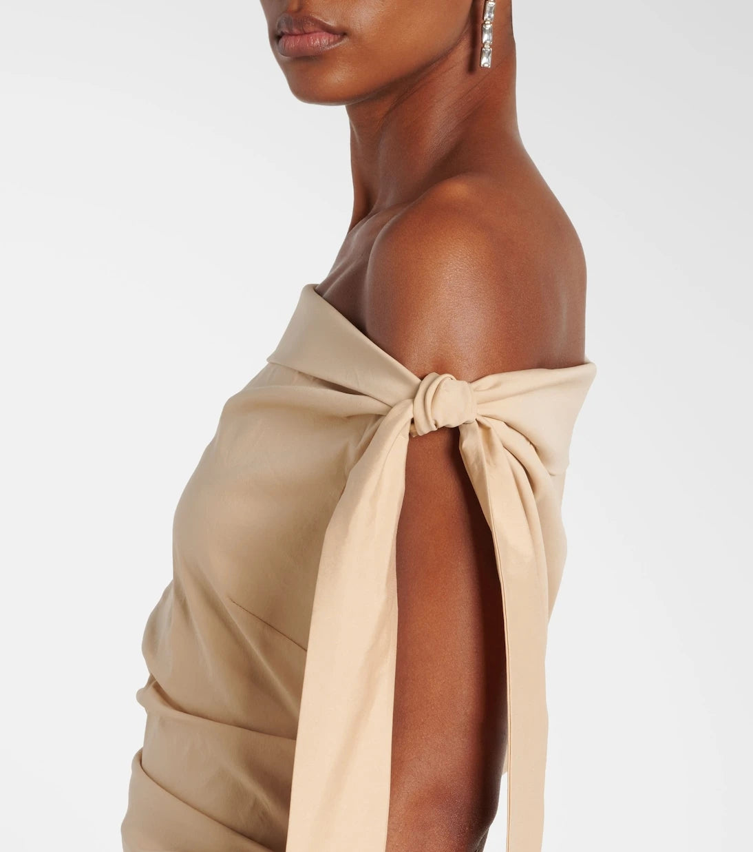SIR - Dahlia off-shoulder cotton-blend gown