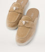 Neutral Suede Mules