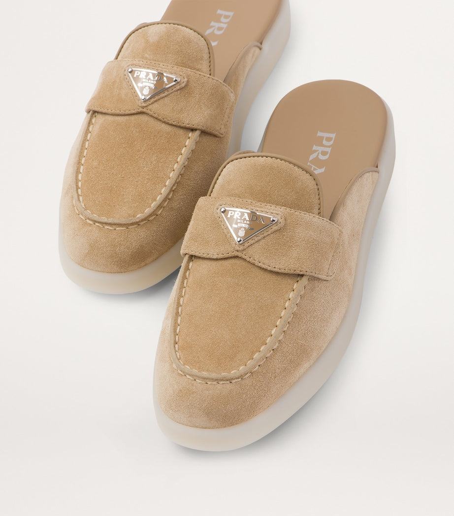 Neutral Suede Mules