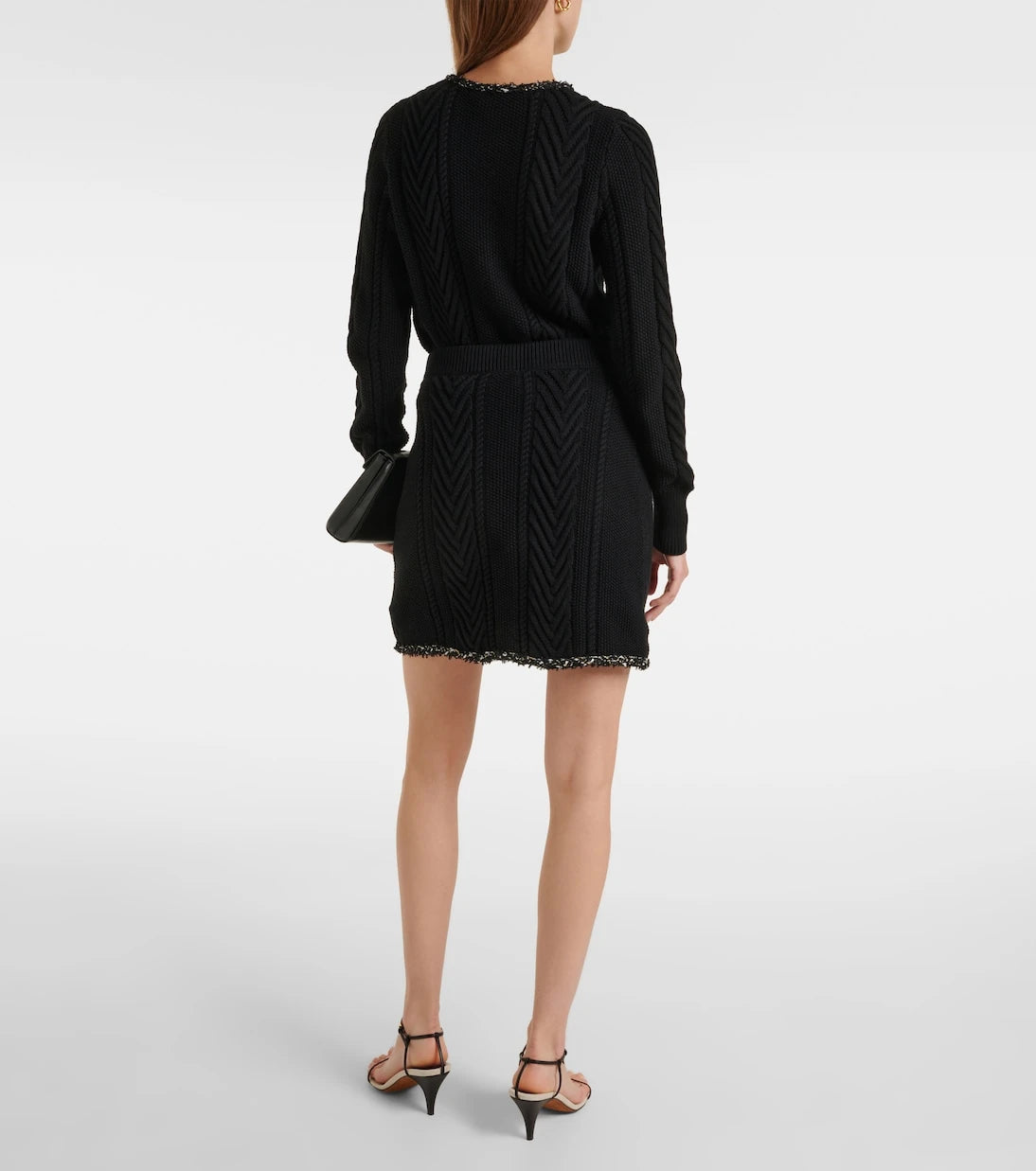 Rebecca Vallance - Jemma knitted cotton miniskirt