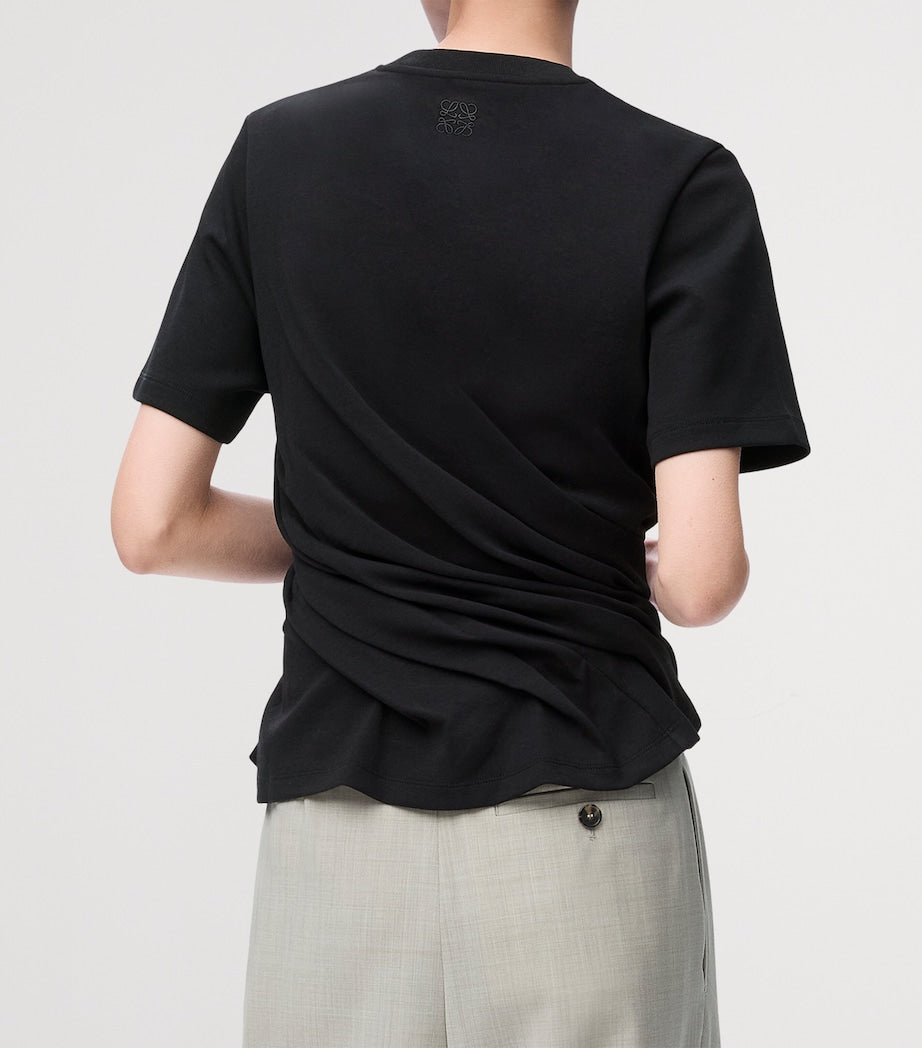 LOEWE Black Twist-Detail T-Shirt