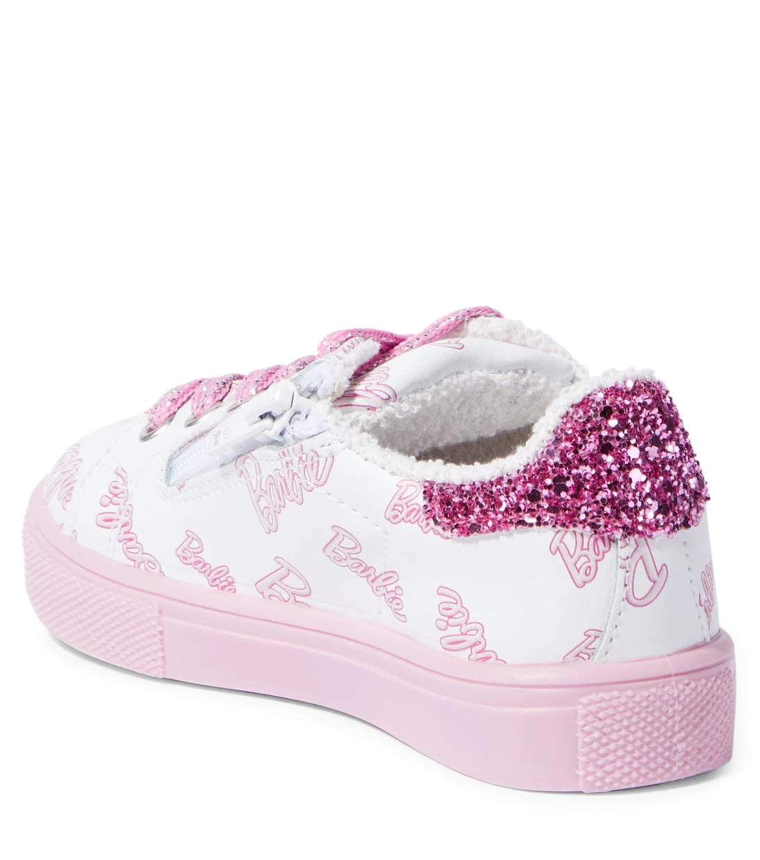 Monnalisa - x Barbie® embellished leather sneakers