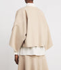 Max Mara Beige Wool-Cashmere Capelet