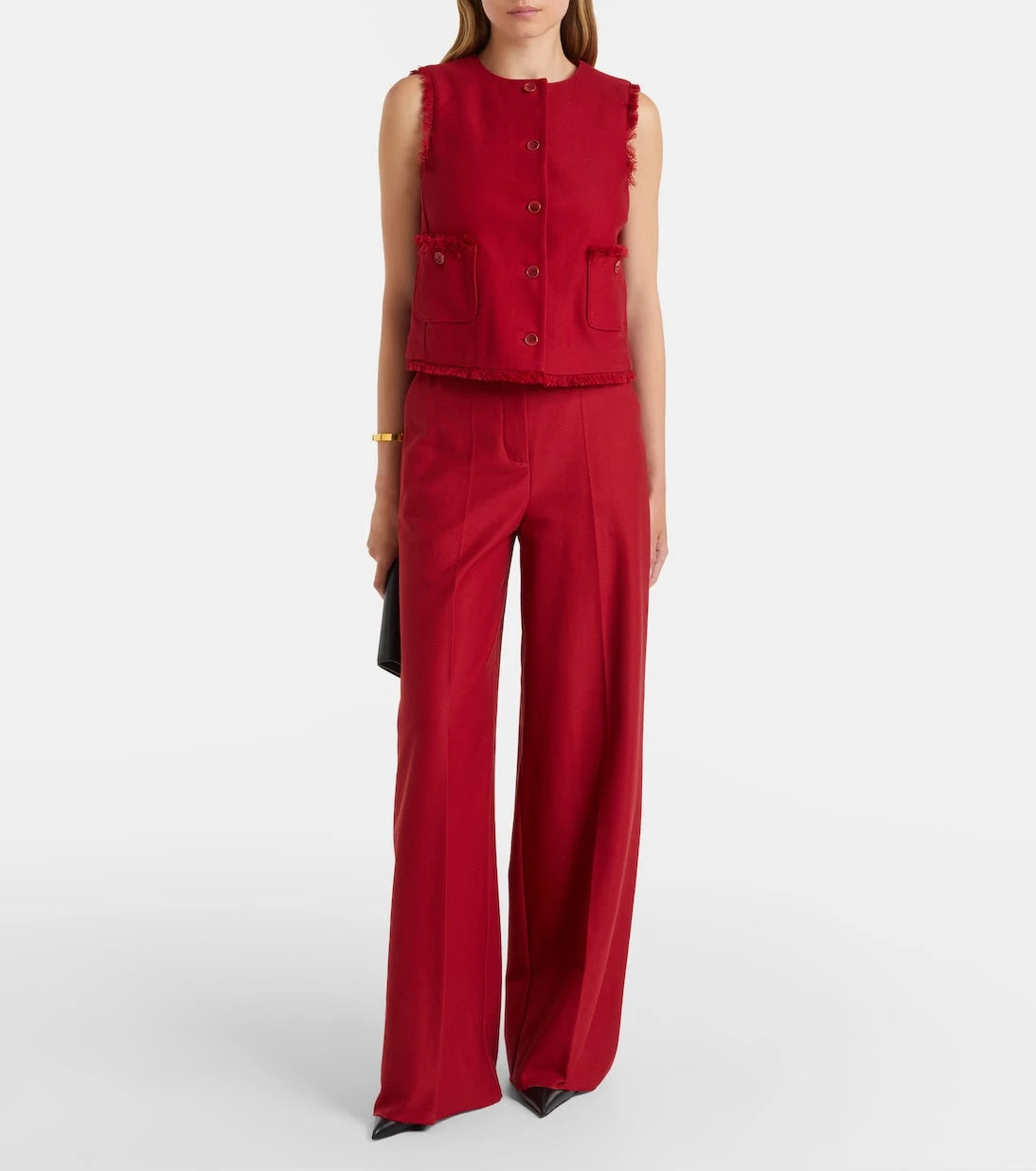 Max Mara - Rito cotton wide-leg pants