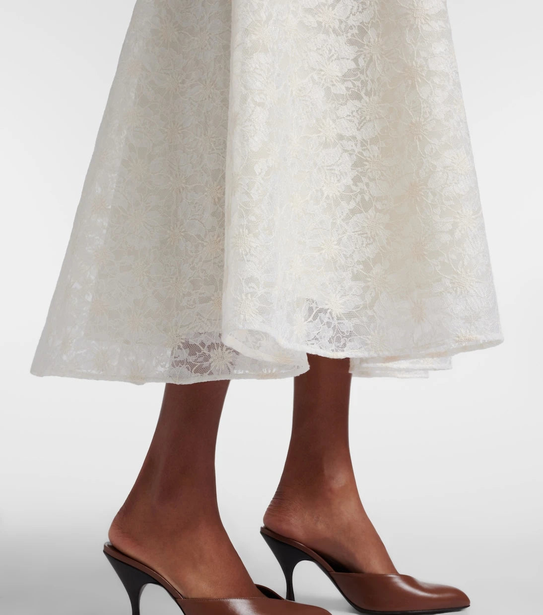 Max Mara - Avena embroidered midi skirt