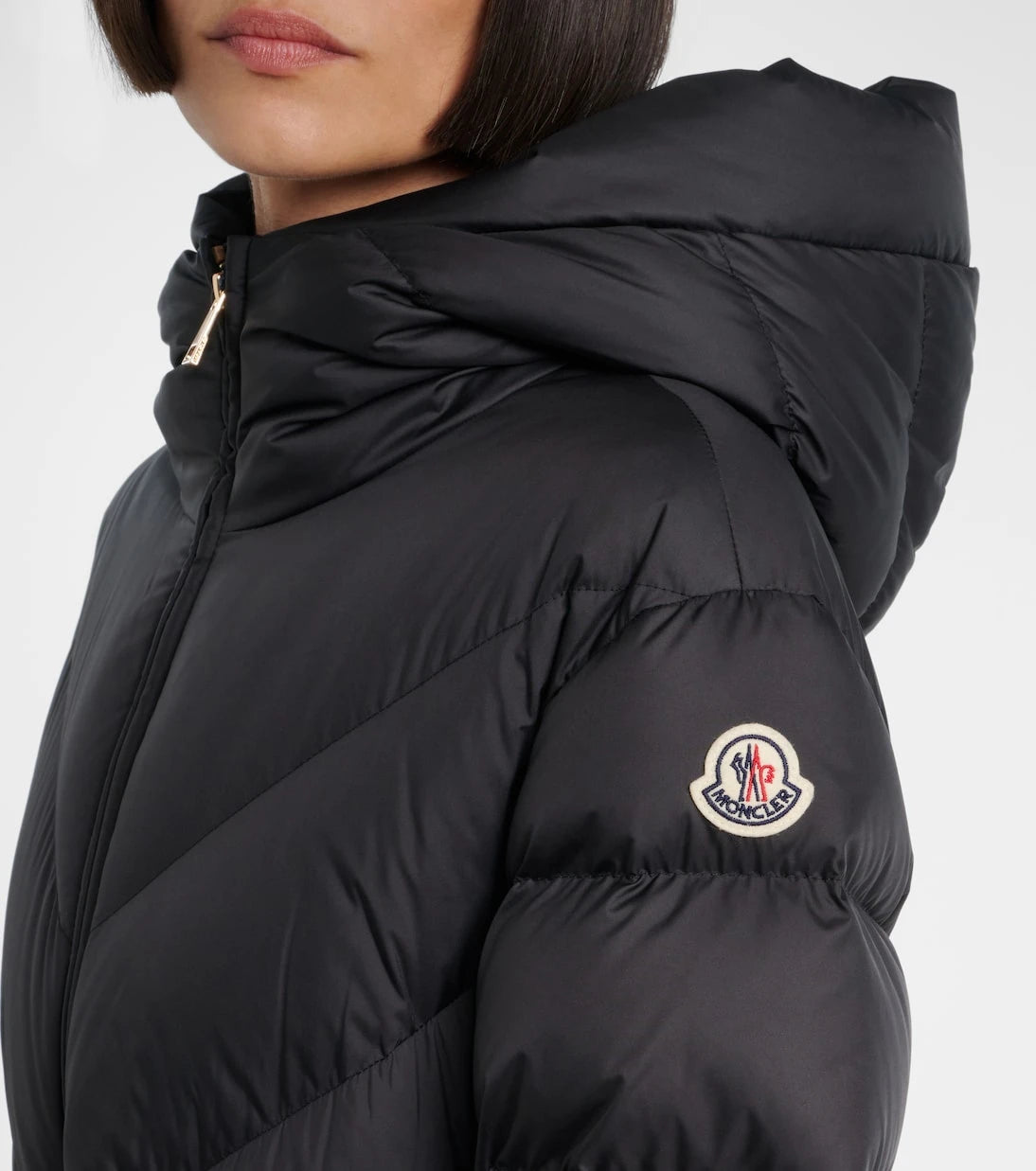 Moncler - Brosse belted hooded down jacket