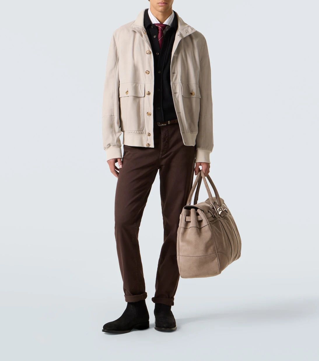 Brunello Cucinelli - Wool, cashmere, and silk polo sweater