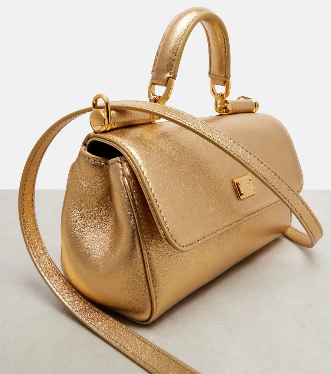 Dolce&Gabbana - My Sicily metallic leather tote bag