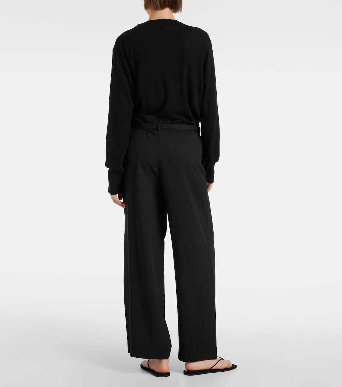 Toteme - Tie-detail wide-leg pants