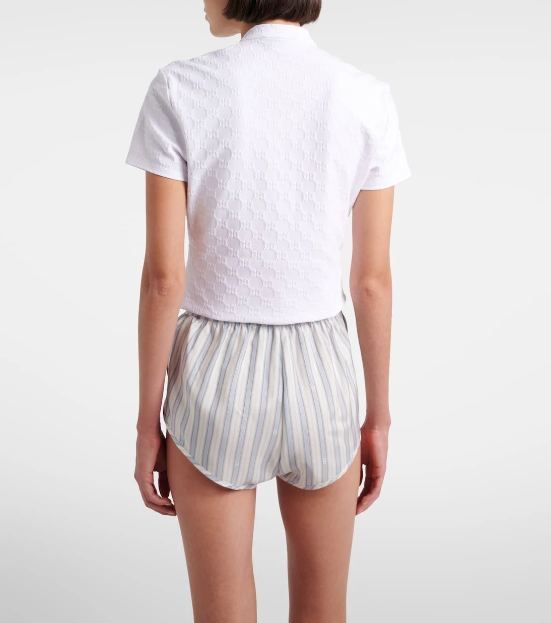 Gucci - Interlocking G silk jacquard shorts