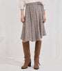 Virgin Wool-Blend Midi Skirt