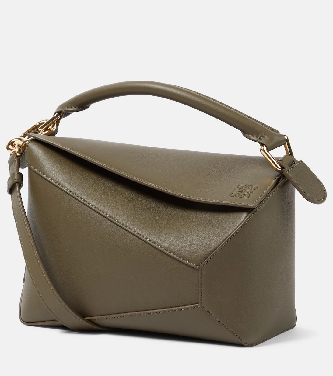Loewe - حقيبة توت جلد صغيرة Puzzle Edge