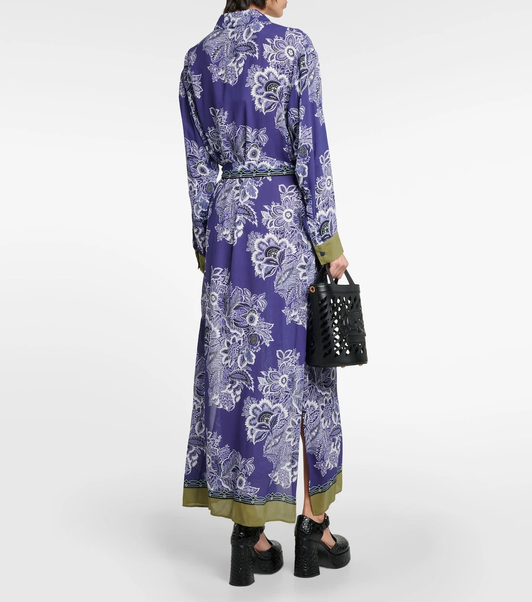 Etro - Printed shirt midi dress